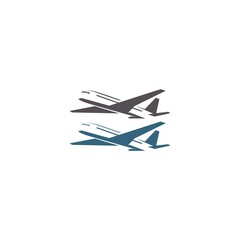 Fototapeta na wymiar Plane icon logo design template vector