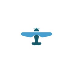 Plane icon logo design template vector