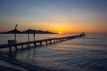 Fototapeta premium Sonnenaufgang in Mallorca