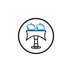 Restaurant colorful icon vector