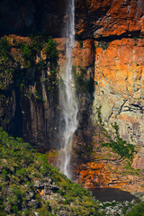 Fototapeta na wymiar The Cachoeira do Tabuleiro, the highest waterfall in Minas Gerais, located near the town of Conceição do Mato Dentro, Brazil