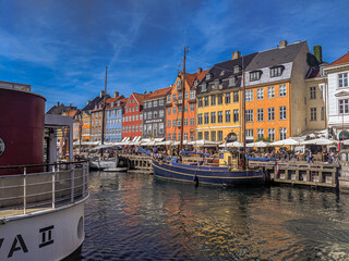 Naklejka premium Canal in Copenhagen Denmark