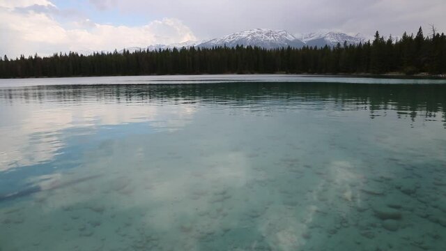 Landscape on Lake Anette - Alberta, Canada