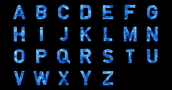 modern movie title alphabet, animated text with alpha mask,  fine lines build up the letters like an architecture plan, animated outline, spacer tiles