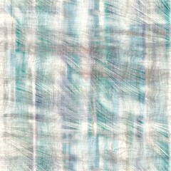 Fototapeta premium Seamless pastel batik pattern swatch for print with abstract hand drawn motifs. High quality illustration. Sophisticated streaky texture that resembles traditional asian fabric painting techniques. 