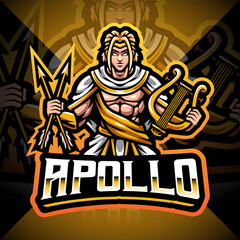 Apollo esport mascot logo design © Visink.art