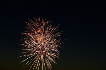 celebrating with fireworks