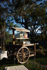 Fototapeta na wymiar Food cart in outdoor environment