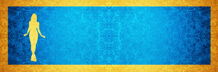 Fototapeta premium flag on blue background