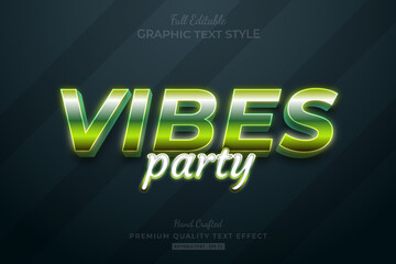 Vibes Gradient Green Editable Premium Text Effect