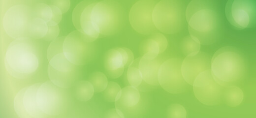 Abstract green bokeh blurred background