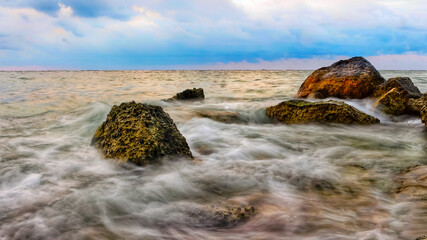 rocks in the sea