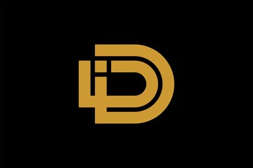 Letter D logo design vector. D monogram sign symbol.