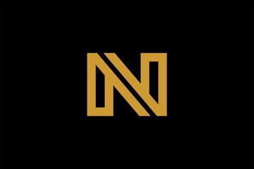 Letter N logo design vector. N monogram sign symbol.