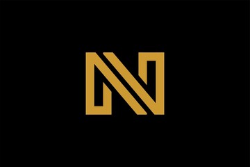 Letter N logo design vector. N monogram sign symbol.