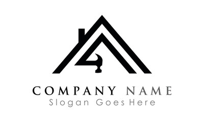 home repair logo design vector