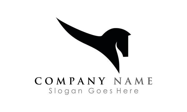head of horse animal logo