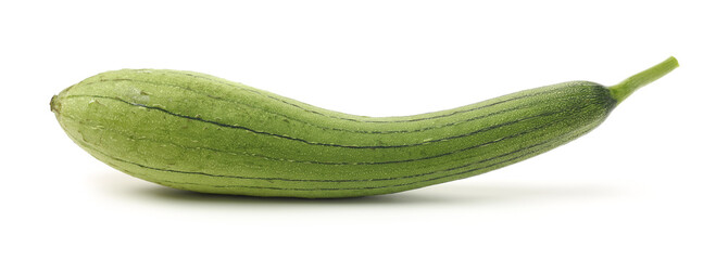 fresh loofah on the white background 