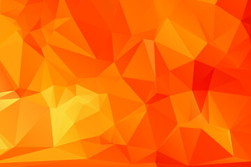 ORANGE Abstract Color Polygon Background Design, Abstract Geometric Origami Style With Gradient