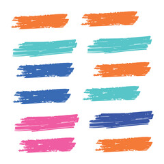 Pink Watercolor Graffiti. Blue Brushstroke Distress. Yellow Brushes Creative. Ink Abstract. Stroke Isolated. Set Abstract. Paintbrush Japanese. Art Creative. Dirty Graffiti.