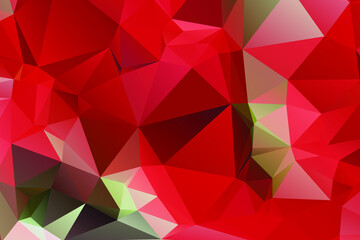 Fototapeta premium RED Abstract Color Polygon Background Design, Abstract Geometric Origami Style With Gradient