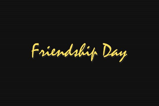Friendship day typography text vector illustration and celebrate friends forever.