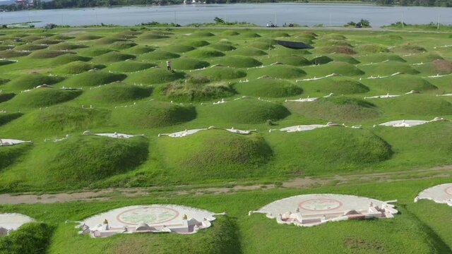 Wang Hip Cemetery Park in Kanchanaburi, Thailand, south east asia