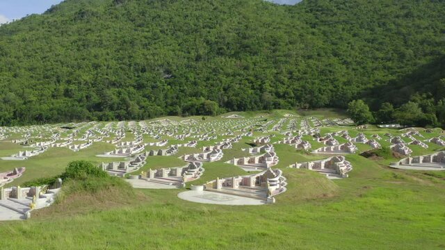 Wang Hip Cemetery Park in Kanchanaburi, Thailand, south east asia
