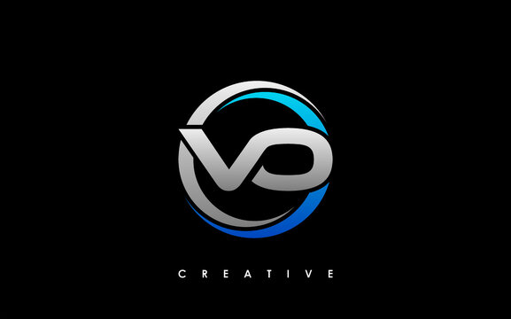 VO Letter Initial Logo Design Template Vector Illustration