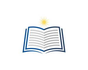 Open book page with star on top