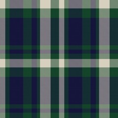 Green Asymmetric Plaid textured Seamless Pattern
