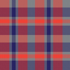 Orange Asymmetric Plaid textured Seamless Pattern