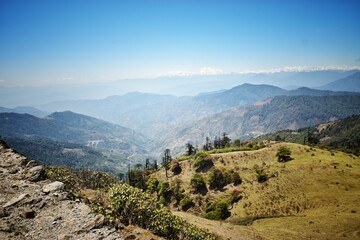 view from the Singalila National park, Falut
