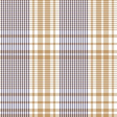 Brown Asymmetric Plaid textured Seamless Pattern