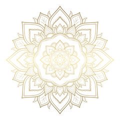 Mandala pattern design with hand drawn, Vector mandala Oriental pattern, Unique design with petal flower. Concept relax and meditation use for page logo book