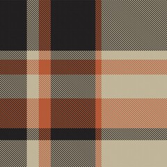 Brown Asymmetric Plaid textured Seamless Pattern