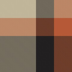 Brown Asymmetric Plaid textured Seamless Pattern