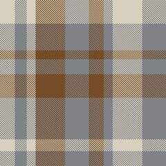 Brown Asymmetric Plaid textured Seamless Pattern