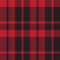 Red Asymmetric Plaid textured Seamless Pattern