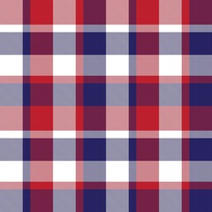 Red Asymmetric Plaid textured Seamless Pattern