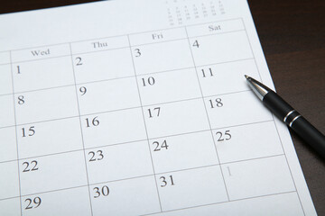 手帳 スケジュール カレンダー 予定 デスク