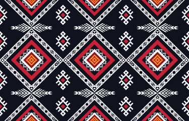 Geometric ethnic oriental ikat pattern traditional Design for background,fabric,wrapping,clothing,wallpaper,Batik,carpet,embroidery style.
