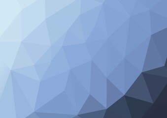 Blue Simple  Low Poly Background