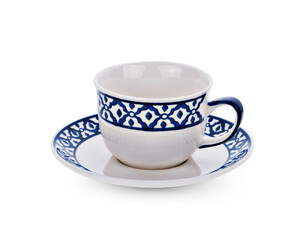 ceramic cup isolated on white background.