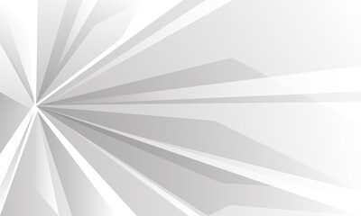 Abstract white speed zoom geometric background vector illustration.