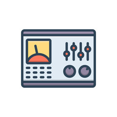 Color illustration icon for panel 