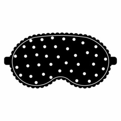 sleep mask with a pattern, isolated vector illustration