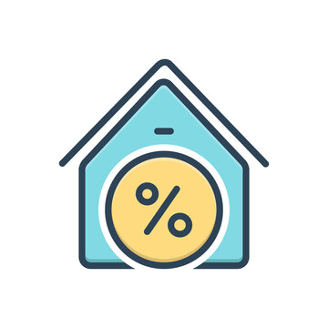Color illustration icon for tax cess 