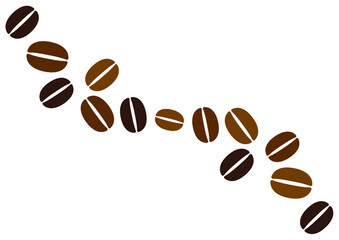 コーヒー豆のイラスト素材