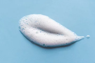 Foto op Plexiglas Face cleansing mousse of shampoo foam sample © mizina